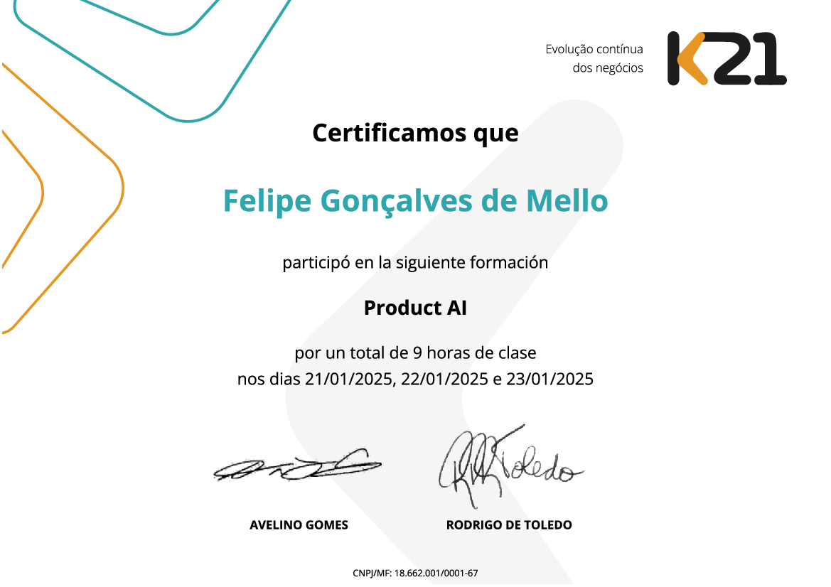 Certificado K21